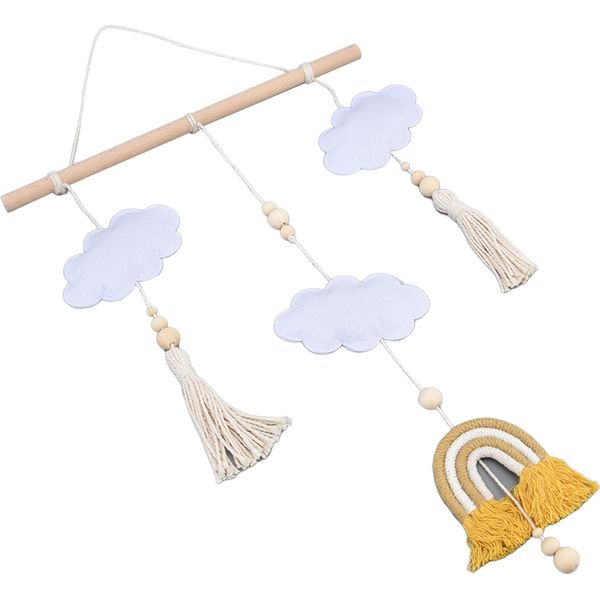 Baby Bed Cartoon Cloud Toys Newborn Crib Mobile Rattle Bed Bell Rotating Rattle Decorazione-image