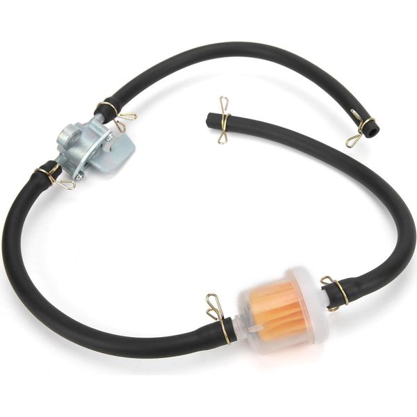 6 Mm In Linea Tubo Filtro Serbatoio Carburante Con Rubinetto Interruttore Valvola Di Intercettazione Universale Per Atv Dirt Bike-image
