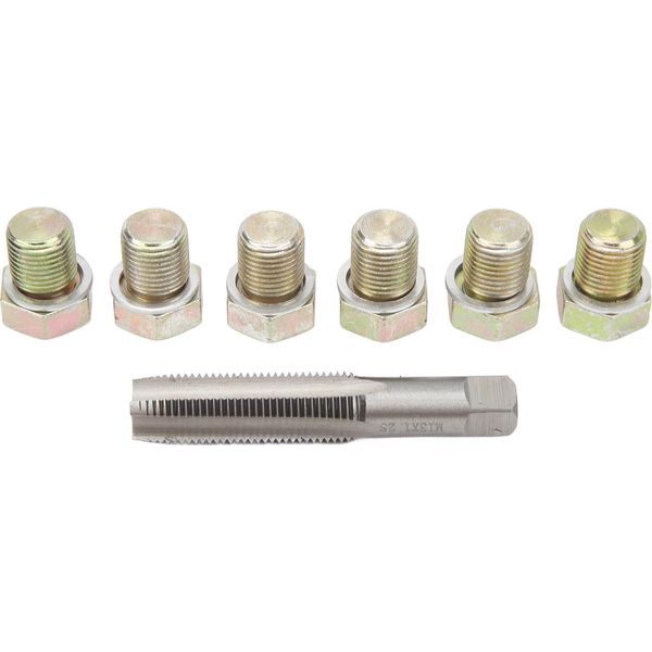 13Pcs Olio Tappo Filettatura Riparazione Kit M13 X 1,5 Mm Pan Vite Strumento Rethead-image