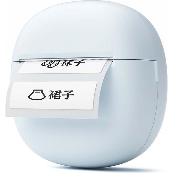 Inf Mini Stampante Termica Portatile 58Mm - Bluetooth Per Etichette E Scontrini Blu-image