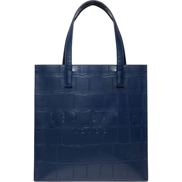 Ted Baker Borsa A Tracolla Croccon Croc Effect Icon Bag Navy Blu Scuro-image