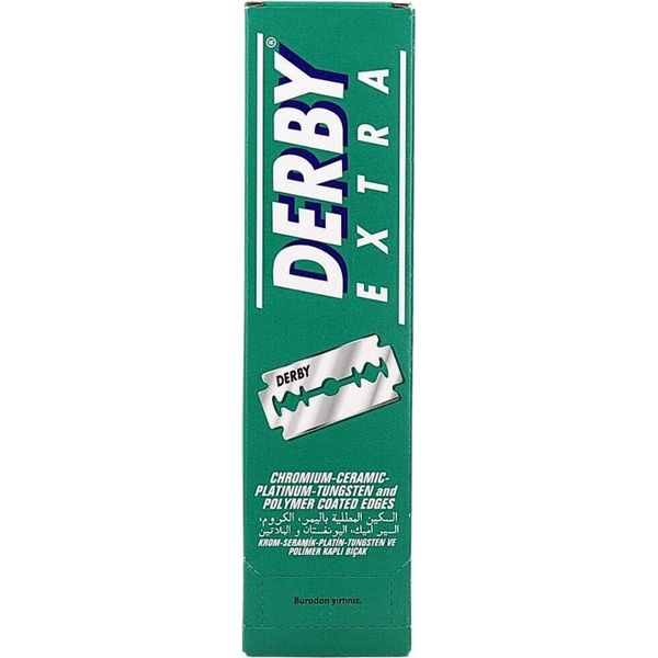 Derby Professional - Lamette A Doppio Filo - Lame Per Rasoio - Rasatura Delicata - 100 Lame - 1 Pezzo-image