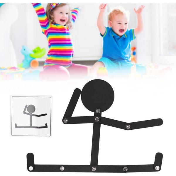Stickman Giocattoli Per L'addestramento Della Coordinazione Senza Bava In Legno Di Tiglio Nero Giocattolo Puzzle Educativo Da Più Di 3 Anni-image