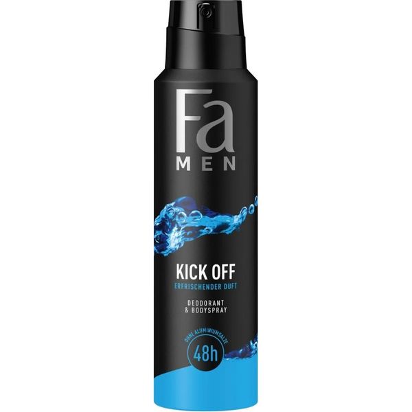 Fa Men - Deodorante Spray Corpo - Kick-Off - Rinfrescante - Protezione 48 Ore - 150 Ml - 1 Pezzo-image