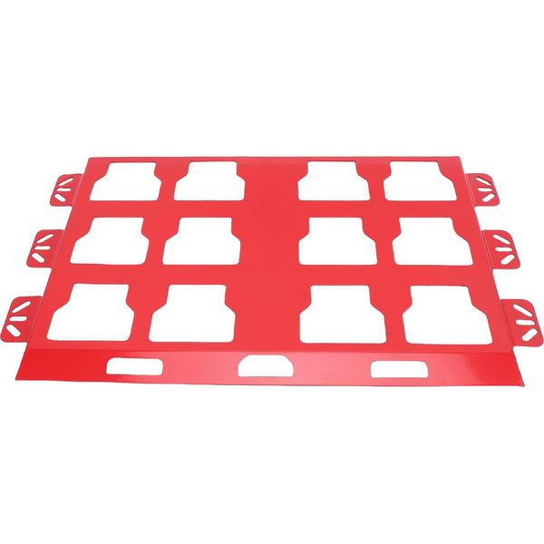 Piastra Di Montaggio Per Il Sistema Di Stoccaggio E Organizzazione Degli Utensili Base Metallica Di Ricambio Per Le Cassette Degli Attrezzi Milwaukee Packout Rosso-image