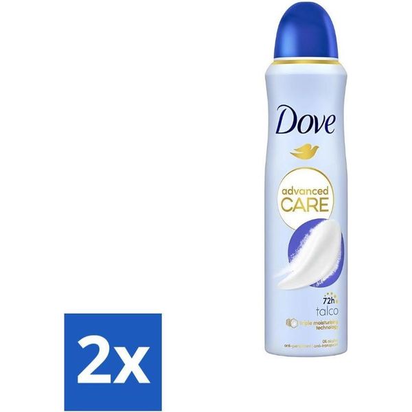 Dove - Deodorante - Spray Talco - Profumo Discreto - 150 Ml - Confezione Risparmio - 2 Pezzi-image