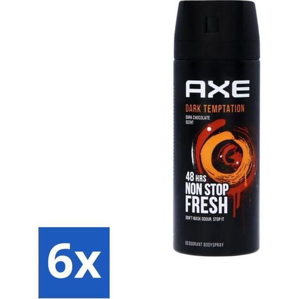 Axe Deodorante Spray Corpo Tentazione Oscura 150 Ml - Confezione Risparmio - 6 Pezzi-image