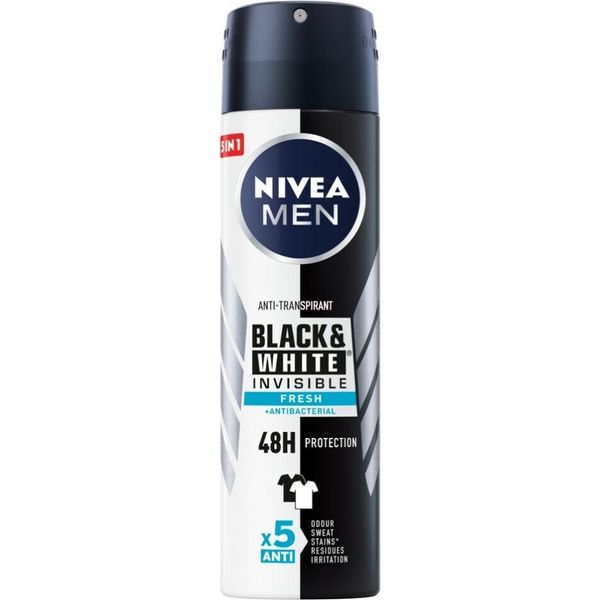 Nivea Uomo Deodorante Spray Invisible FüR Black & White Fresh 150 Ml - 1 Pezzo-image