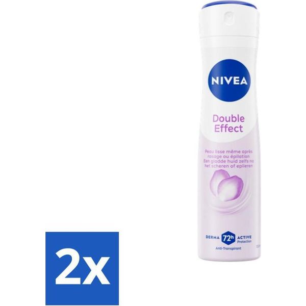 Nivea Deodorante Spray Doppio Effetto 150 Ml - Confezione Risparmio - 2 Pezzi-image