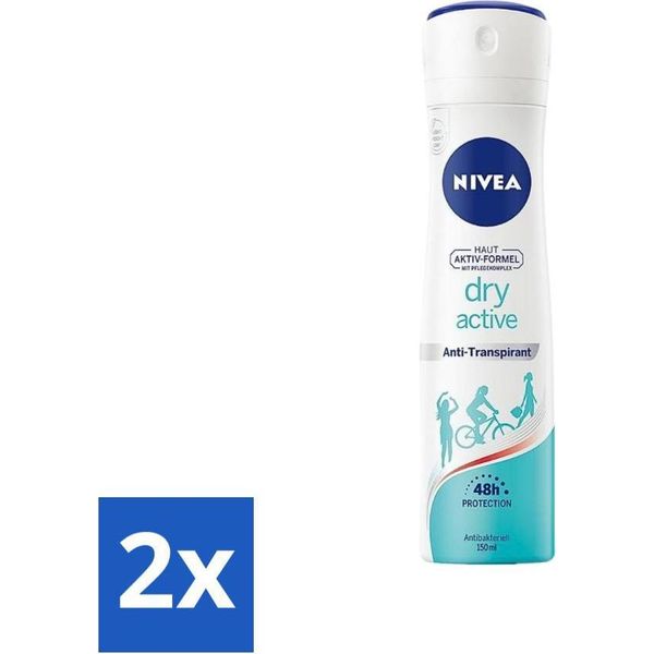 Nivea - Deodorante - Spray Antitraspirante Dry Fresh - 150 Ml - Confezione Risparmio - 2 Pezzi-image