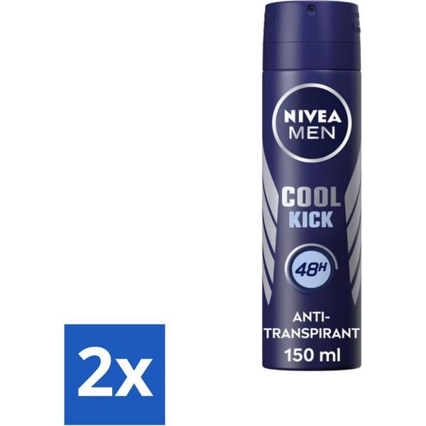 Nivea Men Deodorant Spray Cool Kick 150 Ml - Confezione Risparmio - 2 Pezzi-image