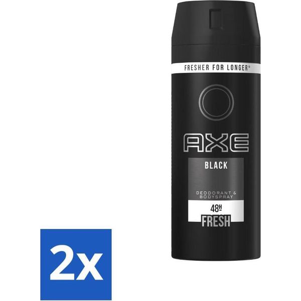 Axe Deodorant Bodyspray Nero 150 Ml - Confezione Risparmio - 2 Pezzi-image