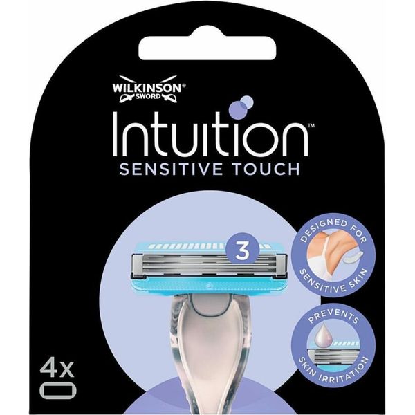 Wilkinson - Lame Di Ricarica Intuition Sensitive Touch - Con Aloe Vera - 3 Lamette - 1 Pezzo-image
