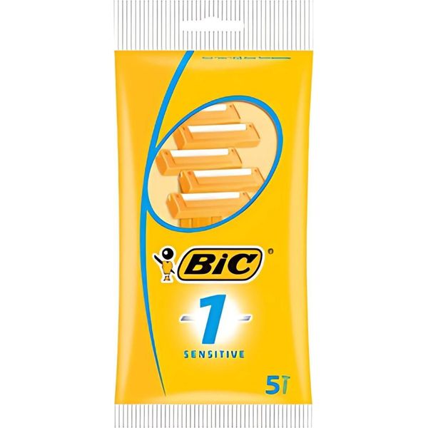 Bic - Lamette - Sensitive - Monolama - Lame Usa E Getta - 5 Lamette - 1 Pezzo-image