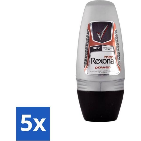 Rexona - Protezione Avanzata - Deo Roll-On - Antitraspirante - 50 Ml - Confezione Da 5 Pezzi-image
