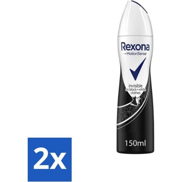 Rexona - Invisible Diamond - Deodorante Spray - Antitraspirante - 150 Ml - Confezione Vantaggiosa - 2 Pezzi-image