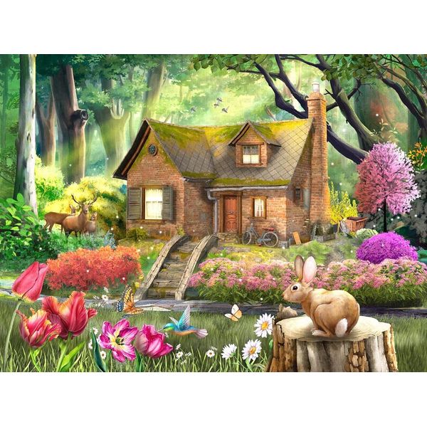 Sunsout Puzzle Cabin Retreat - 1000 Teile Naturmotiv Puzzle-image