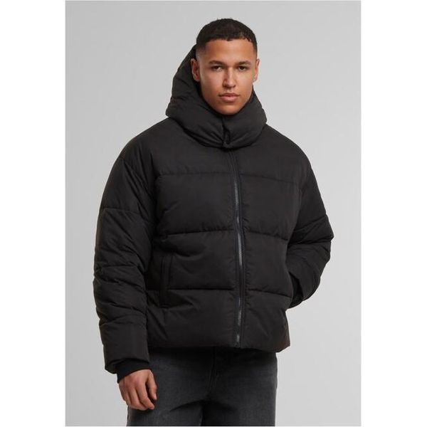 Urban Classics Giacca Invernale Da Uomo Con Cappuccio Con Patta Schwarz Xxl-image