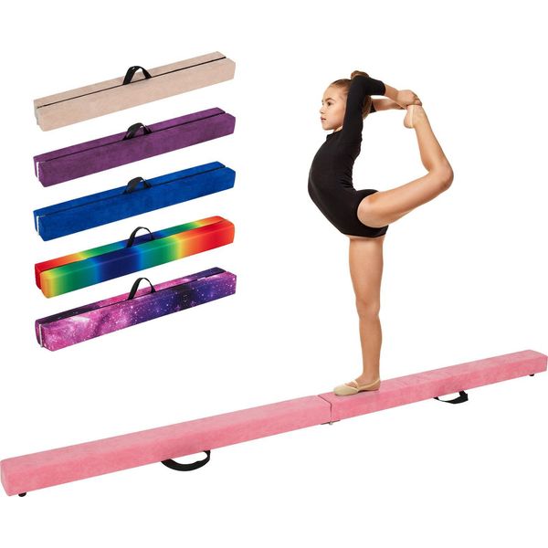 Trave Di Equilibrio Costway Per Bambini, Trave Di Equilibrio, Trave Da Ginnastica Con Maniglia Di Trasporto E Pavimento, Trave Di Equilibrio Da Ginnastica, Trave Di Equilibrio Da Ginnastica Per Casa-image