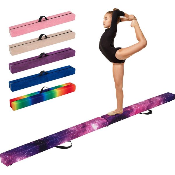 Trave Di Equilibrio Costway Per Bambini, Trave Di Equilibrio, Trave Da Ginnastica Con Maniglia Di Trasporto E Pavimento, Trave Di Equilibrio Da Ginnastica, Trave Di Equilibrio Da Ginnastica Per Casa-image