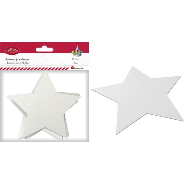Ornamenti Di Stelle Di Carta Autoadesivi 5 Pezzi Titanum-image
