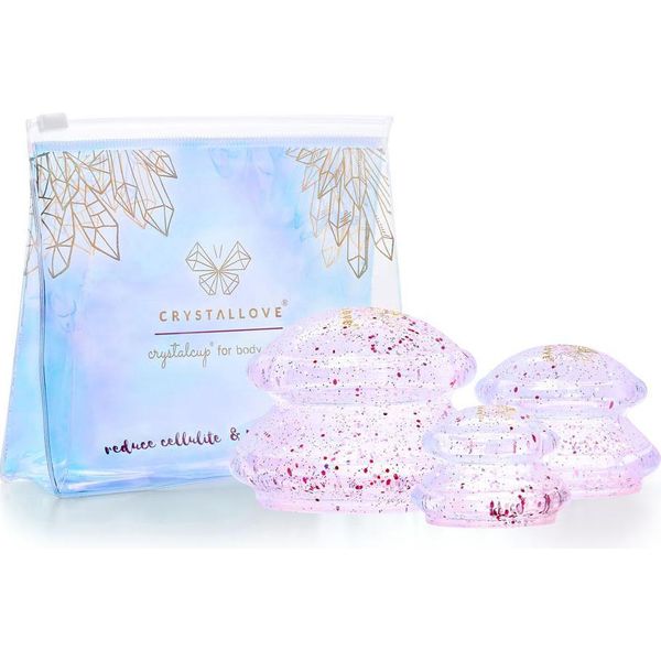 Coppe In Silicone Crystallove Per Il Massaggio Del Corpo Con Glitter - Cristallo-image