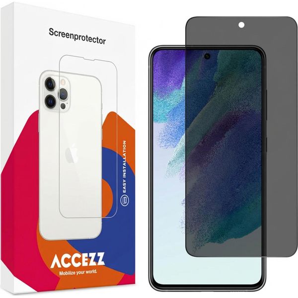Samsung Galaxy S21 Fe Pellicola Protettiva: Accezz Gehard Glas Privacy Screenprotector - Trasparente-image