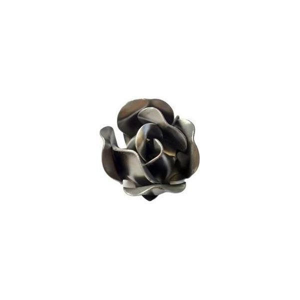 Logistsystem Rosa In Ferro Battuto Fiore Ornamentale In Acciaio, Decorazione Giardino, Rosa In Metallo Decorazione Giardino Decorazione Casa Decorazione Natalizia Decorazione Esterna In Metallo Acciaio Resistente Alle Intemperie Decorazione Tomba Giardino K2D-image