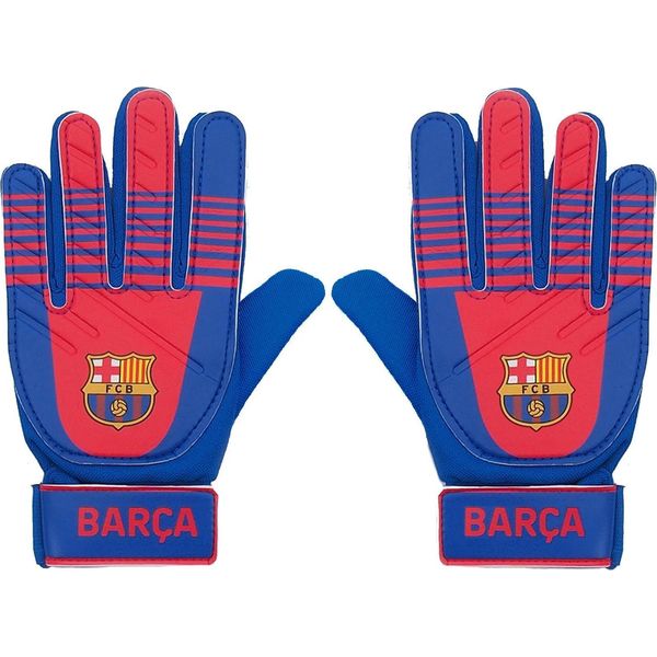Fc Barcelona - Guanti Da Portiere Per Bambini GF1261 (5-10 Anni) (Blu/Rosso)-image