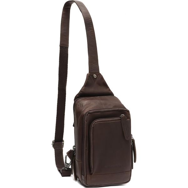The Chesterfield Brand Pelle Borsa A Tracolla Riga Crossbodybag Brown Marrone Scuro-image