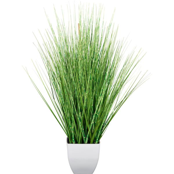 Kunstgras Creativ Green "Grasbusch", GrüN, H:77Cm, Kunststoff, Kunstpflanzen, Im WeißEn Topf-image