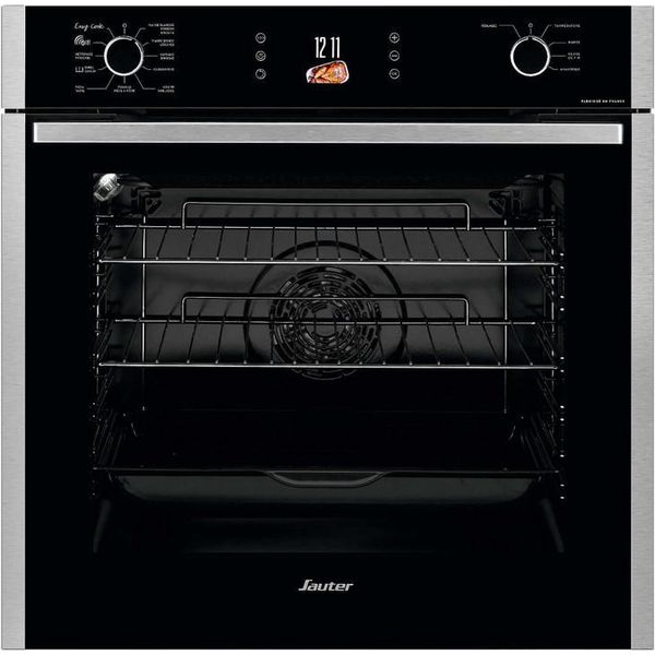 Forno Multifunzione Integrato 73L 60Cm A + Pirolisi Nero / Inox Sauter Sop6615Lx-image