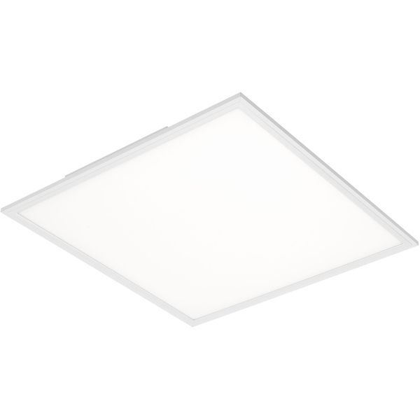 Briloner Leuchten Led Deckenleuchte "7192016 Simple", Schwarz, Leuchten, Deckenlampe, 59,5X59,5X6Cm, Weiß, 38W, Wohnzimmer, Schlafzimmer, Flur, Led Deckenleuchte-image