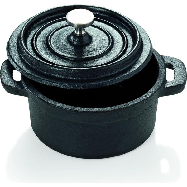 Cocotte - Piccola Pentola In Ghisa Per Cucinare E Brasare - 10 Cm - Con Coperchio-image