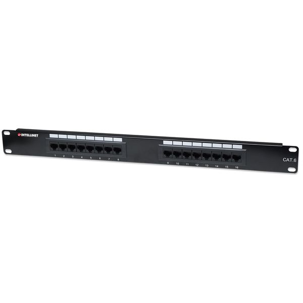 Intellinet 519526 Intellinet Patchpanel 1HE 16-Port Cat6 Utp Sw-image