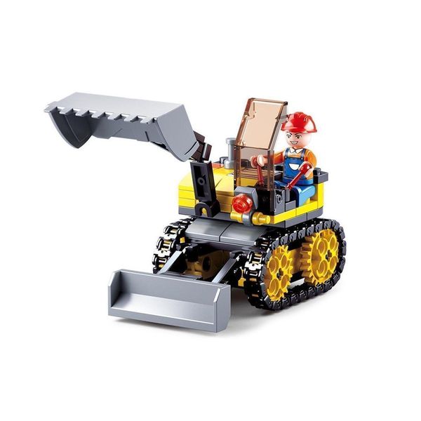Sluban Town Construction Macchina Da Costruzione 132 Pezzi M38-B0377C Kit Di Blocchi Da Costruzione Nuovo-image