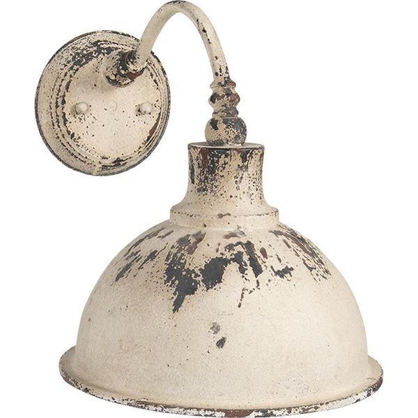 Applique Clayre & Eef 43X28X31 Cm In Ferro Bianco-image