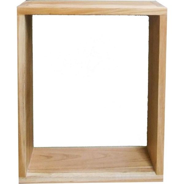 Teako Design Mensola Da Parete In Teak Galeria Mensola Da Bagno In Legno Massiccio Resistente Alle Intemperie Mensola Da Parete In 5 Misure (35 X 45 X 12 Cm)-image