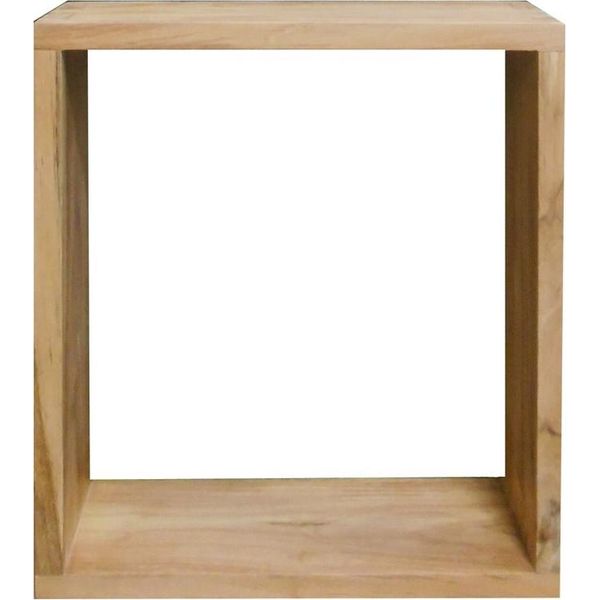 Teako Design Mensola Da Parete In Teak Galeria Mensola Da Bagno In Legno Massiccio Resistente Alle Intemperie Mensola Da Parete In 5 Misure (35 X 40 X 12 Cm)-image