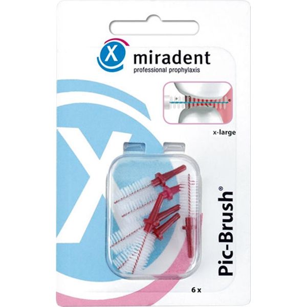 Miradent Spazzolino Interdentale Pic-Brush X-Large Bor. 6 Pz-image