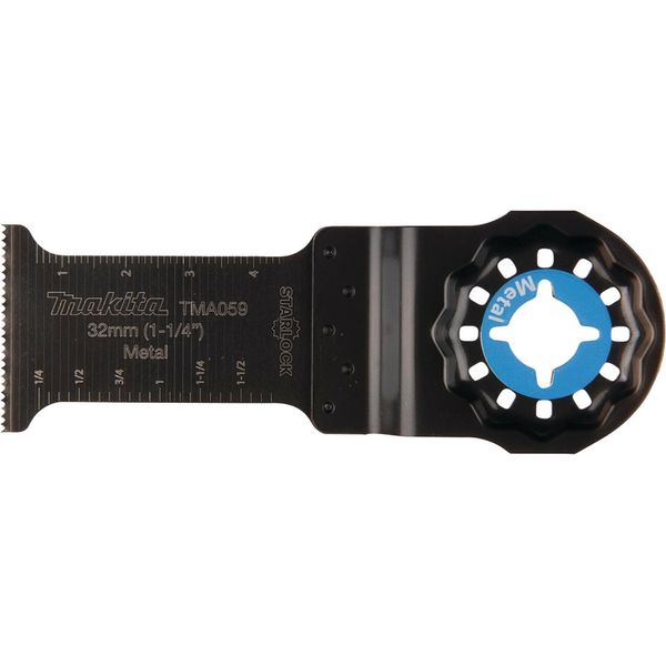 Lama Makita Per Taglio A Tuffo Bim, 32 Mm, TMA059 Starlock - 32 X 50 Mm - Bim - TMA059 - Metallo-image