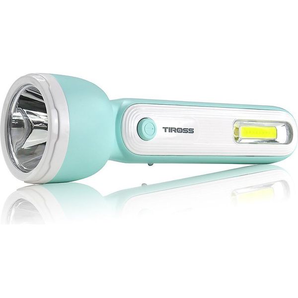 Tiross Latarka łAdowalna 3W Led+1W Cob-image