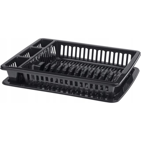 Scolapiatti In Plastica Kadax "Jelsi"", Scolapiatti, Scolapiatti, Antracite, 46 Cm"-image
