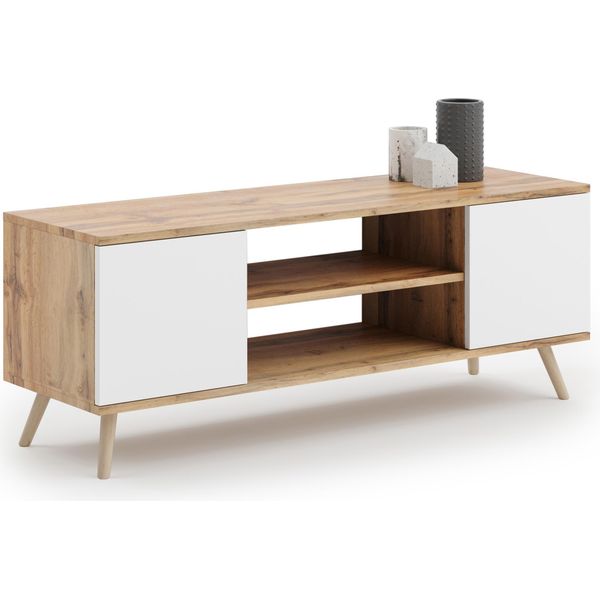 Focus Armadio Rtv 135 Cm Rovere Dorato Craft - Bianco-image
