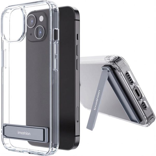 Iphone 14 Custodia Iphone 14 Cover Protettiva Stand Back Cover Plastica Trasparente Imoshion-image