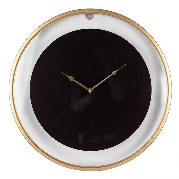 Orologio Da Parete Clayre & Eef Ø 60 Cm Ferro Color Oro Nero-image