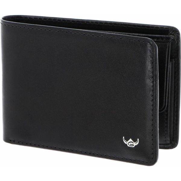Golden Head Portafoglio Colorado Rfid Protect Petite Billfold Coin Wallet Black Nero-image