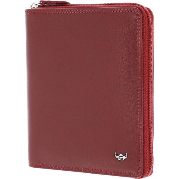 Golden Head Portafoglio Polo Rfid Protect Zipped Billfold Coin Wallet Red Rosso Scuro-image
