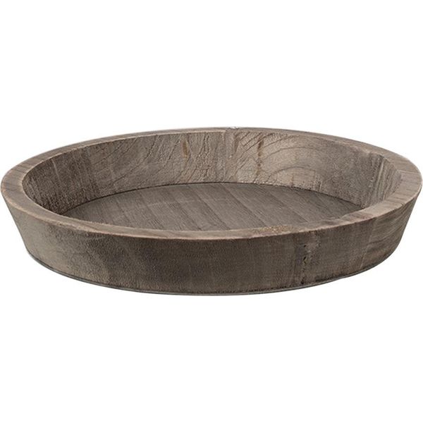Ciotola Per Decorazioni Clayre & Eef Ø 27X4 Cm Legno Marrone-image