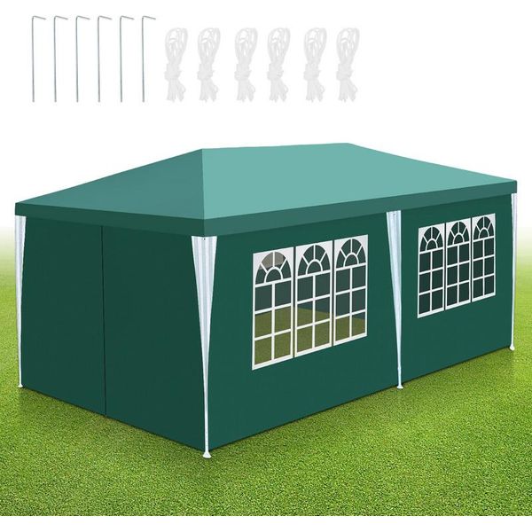 Padiglione Tolletour Per Eventi Aziendali - Facile Da Montare, Tenda Da Festa Perfetta Per Il Giardino Verde 3X6M-image